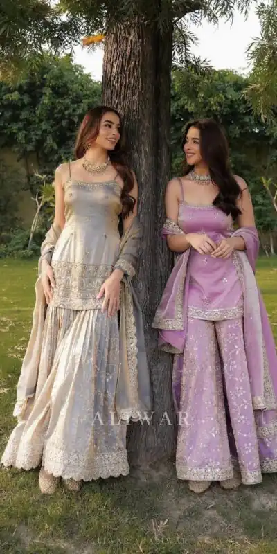 ST 227 Lavender in Color Organza Silk Embroidery Work Salwar Suit . Festive Deal ₹2399. Delivery 4-6 Working Days. Shop now. | Casual Suits, Jump Suits, Creative suits, Designer Suits, Palazzo Suits, Party Wear Suits, Patiala Suits, Salwar suit, Straight Suits