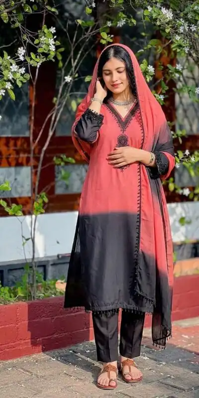 SR 1710 Peach French Crep Silk Salwar Suit Perfect for Wedding, Party, Engagement, Baisakhi, Pongal – . Special Price ₹2149. Delivery 4-6 Working Days | Casual Suits, Jump Suits, Creative suits, Designer Suits, Palazzo Suits, Party Wear Suits, Patiala Suits, Salwar suit, Straight Suits