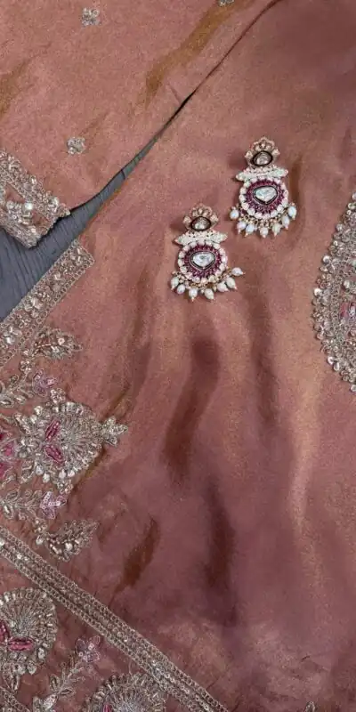 SRK 5367 Peach Embroidery Work & Sequins Work Salwar Suit in Peach Ronald Silk. Get it for ₹2349. Delivery 4-6 Working Days. Shop now. | Casual Suits, Jump Suits, Creative suits, Designer Suits, Palazzo Suits, Party Wear Suits, Patiala Suits, Salwar suit, Straight Suits