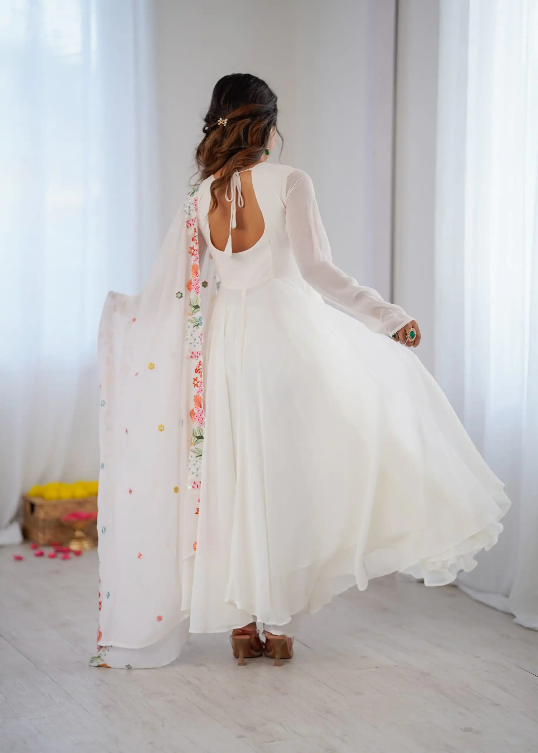 NSR 901 White Faux Georgette Salwar Suit with Lace Work & Embroidery Work. Introductory Price ₹2099. Delivery 4-6 Working Days. Shop now. | Casual Suits, Jump Suits, Creative suits, Designer Suits, Palazzo Suits, Party Wear Suits, Patiala Suits, Salwar suit, Straight Suits