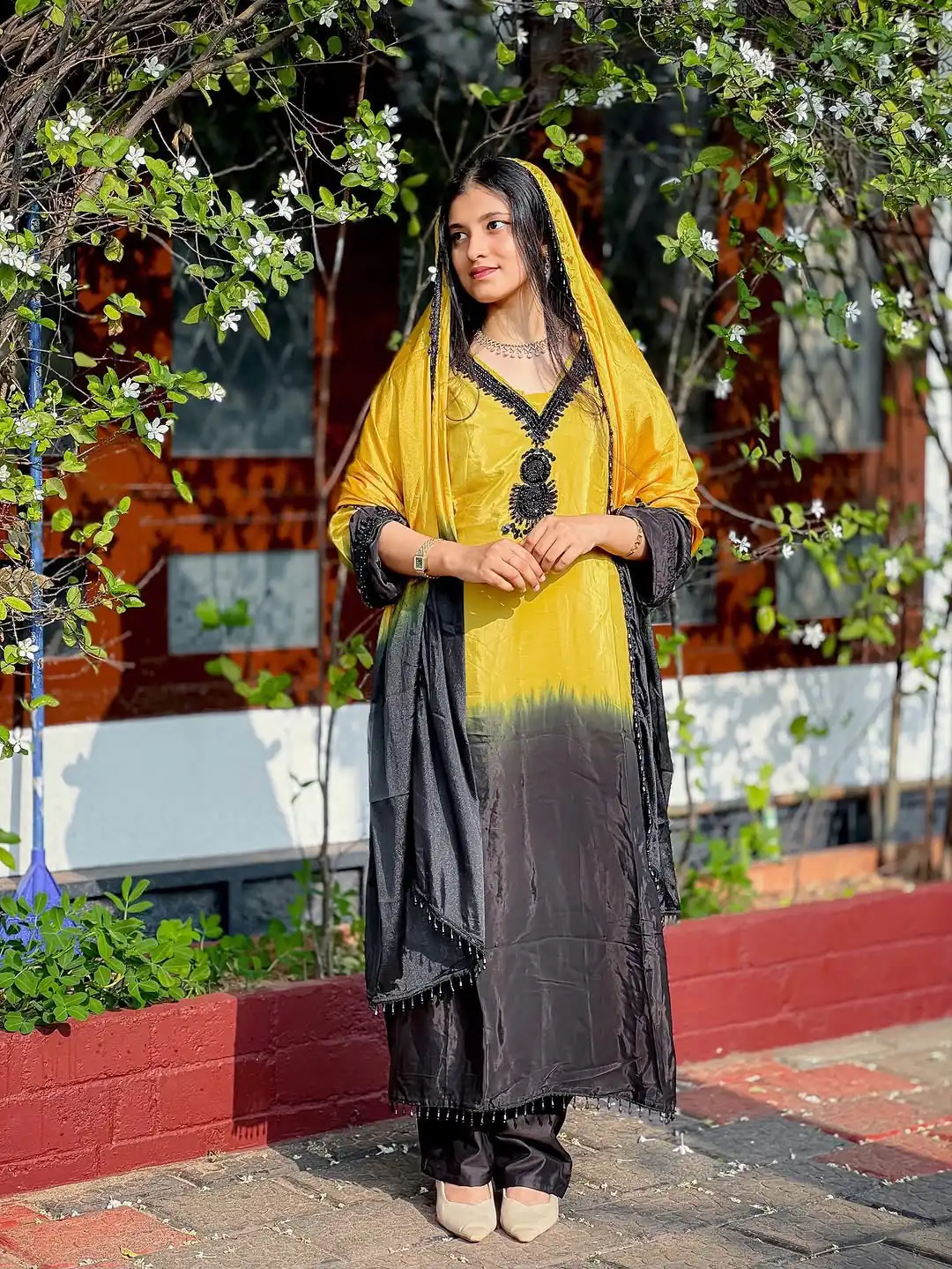SR 1710 Yellow French Crep Silk Salwar Suit Perfect for Wedding, Party, Engagement, Baisakhi, Pongal – . Special Price ₹2149. Delivery 4-6 Working Days | Casual Suits, Jump Suits, Creative suits, Designer Suits, Palazzo Suits, Party Wear Suits, Patiala Suits, Salwar suit, Straight Suits