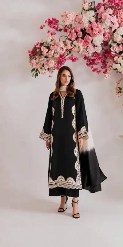 RTC 6060 Black in Biscuit Slab. Thread Embroidery & Embroidery Work Salwar Suit Special Price ₹2399. Delivery 4-6 Working Days. Shop now. | Casual Suits, Jump Suits, Creative suits, Designer Suits, Palazzo Suits, Party Wear Suits, Patiala Suits, Salwar suit, Straight Suits