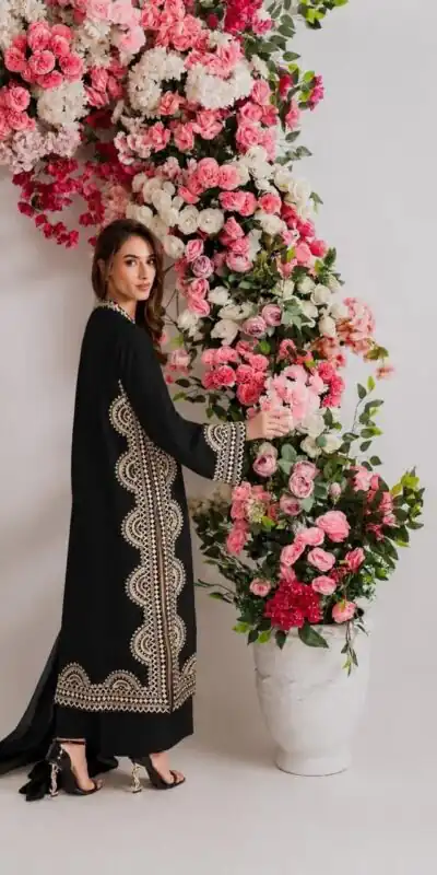 RTC 6060 Black in Biscuit Slab. Thread Embroidery & Embroidery Work Salwar Suit Special Price ₹2399. Delivery 4-6 Working Days. Shop now. | Casual Suits, Jump Suits, Creative suits, Designer Suits, Palazzo Suits, Party Wear Suits, Patiala Suits, Salwar suit, Straight Suits