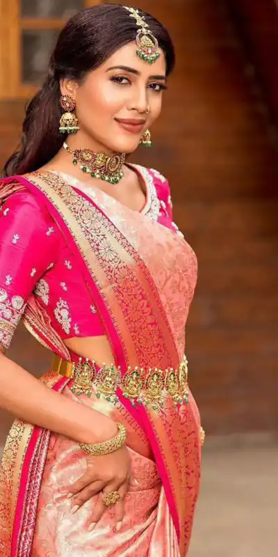 KP 6084 Peach Soft Lichi Silk Saree with Lace Work & Lace Border. Introductory Price ₹1449. Delivery 4-6 Working Days. Shop now. | Creative Sarees, Bollywood Sarees, Designer Sarees, Embroidered Sarees, Ethnic Saree, Modern Digital sarees, Party Wear Sarees, Sarees