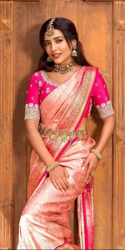 KP 6084 Peach Soft Lichi Silk Saree with Lace Work & Lace Border. Introductory Price ₹1449. Delivery 4-6 Working Days. Shop now. | Creative Sarees, Bollywood Sarees, Designer Sarees, Embroidered Sarees, Ethnic Saree, Modern Digital sarees, Party Wear Sarees, Sarees