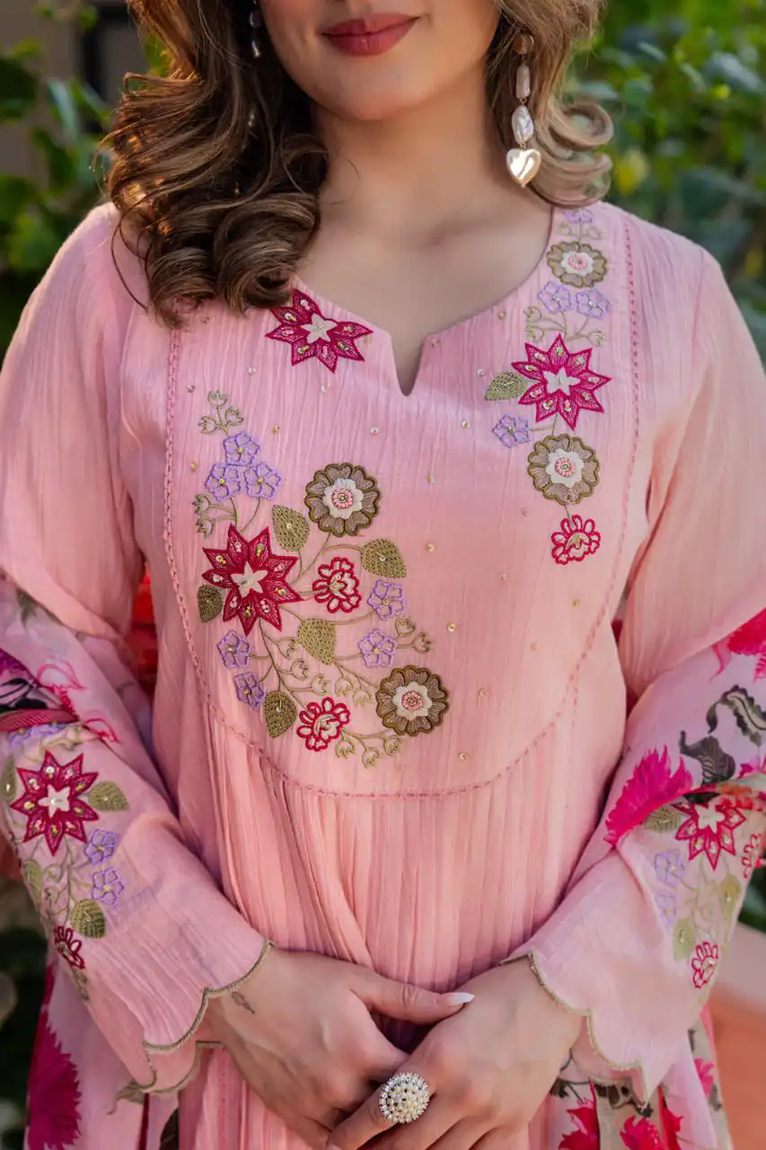DIVA 166 Peach Mal Chanderi Salwar Suit Perfect for Wedding, Party, Baisakhi, Housewarming, Sangeet – Introductory Price ₹2249. Delivery 4-6 Working D | Casual Suits, Jump Suits, Creative suits, Designer Suits, Palazzo Suits, Party Wear Suits, Patiala Suits, Salwar suit, Straight Suits
