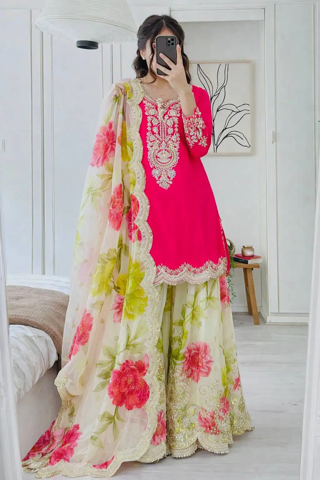 ZC 8011 Pink Chinon Silk Salwar Suit with Embroidery Work & Sequins Work. Get it for ₹2399. Delivery 4-6 Working Days. Shop now. | Casual Suits, Jump Suits, Creative suits, Designer Suits, Palazzo Suits, Party Wear Suits, Patiala Suits, Salwar suit, Straight Suits