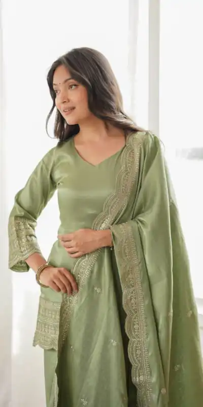 KB 304 Pista in Glass Roman Silk. Sequins Work & Embroidery Work Salwar Suit Festive Deal ₹1999. Delivery 4-6 Working Days. Shop now. | Casual Suits, Jump Suits, Creative suits, Designer Suits, Palazzo Suits, Party Wear Suits, Patiala Suits, Salwar suit, Straight Suits