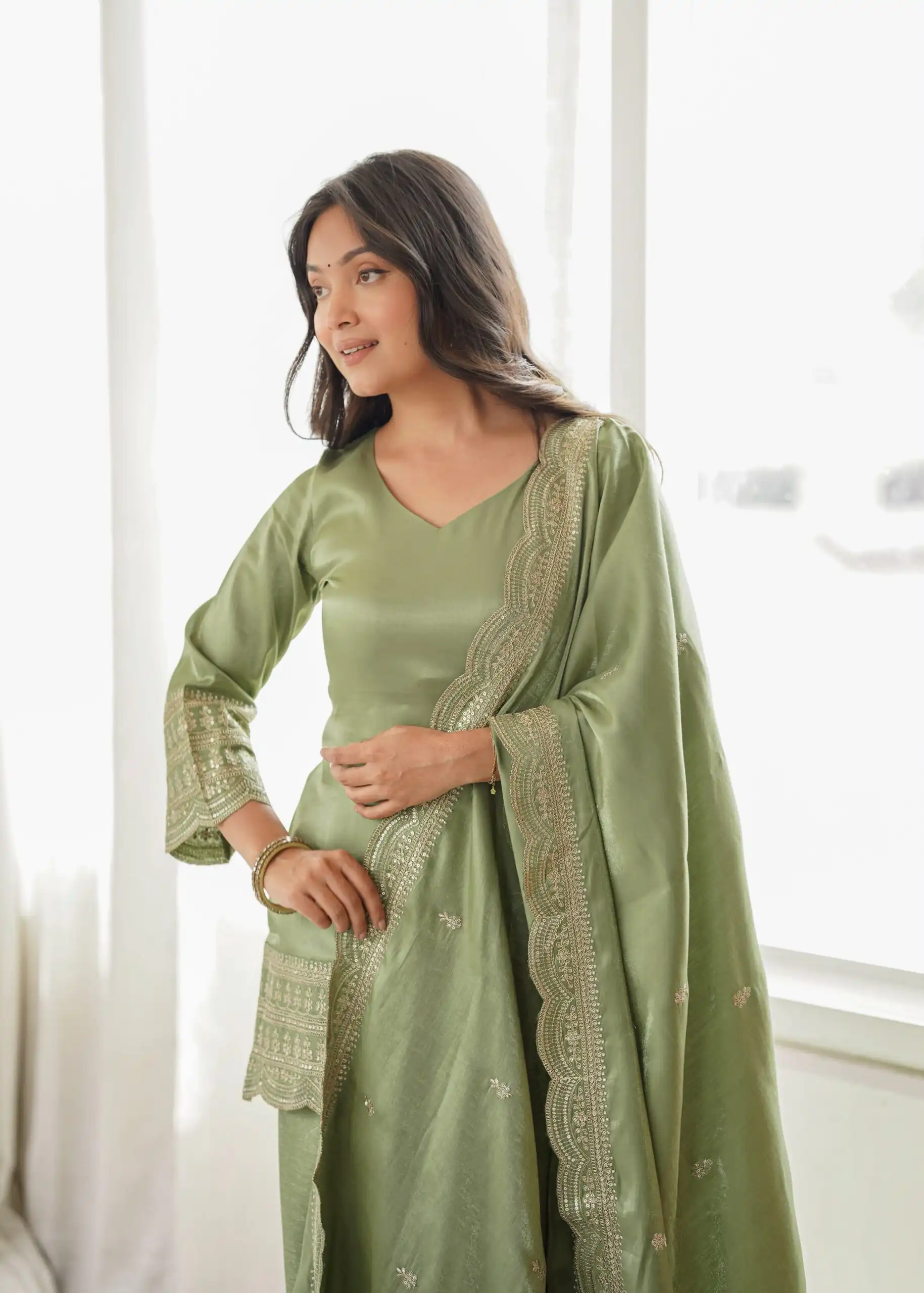 KB 304 Pista in Glass Roman Silk. Sequins Work & Embroidery Work Salwar Suit Festive Deal ₹1999. Delivery 4-6 Working Days. Shop now. | Casual Suits, Jump Suits, Creative suits, Designer Suits, Palazzo Suits, Party Wear Suits, Patiala Suits, Salwar suit, Straight Suits