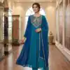 LG 2137 Blue Mul Chanderi Salwar Suit with Embroidery Work & Sequins Work. Festive Deal ₹2199. Delivery 4-6 Working Days. Shop nowp | Casual Suits, Jump Suits, Creative suits, Designer Suits, Palazzo Suits, Party Wear Suits, Patiala Suits, Salwar suit, Straight Suits