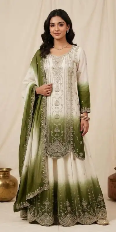LG 2128 Green in Star Georgette Embroidery Work Salwar Suit . Introductory Price ₹2399. Delivery 4-6 Working Days. Shop now. | Casual Suits, Jump Suits, Creative suits, Designer Suits, Palazzo Suits, Party Wear Suits, Patiala Suits, Salwar suit, Straight Suits
