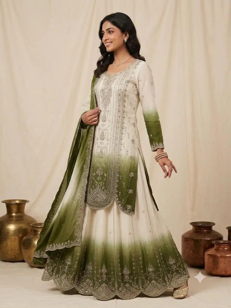 LG 2128 Green  in Star Georgette Embroidery Work Salwar Suit . Introductory Price ₹2399. Delivery 4-6 Working Days. Shop now. | Casual Suits, Jump Suits, Creative suits, Designer Suits, Palazzo Suits, Party Wear Suits, Patiala Suits, Salwar suit, Straight Suits