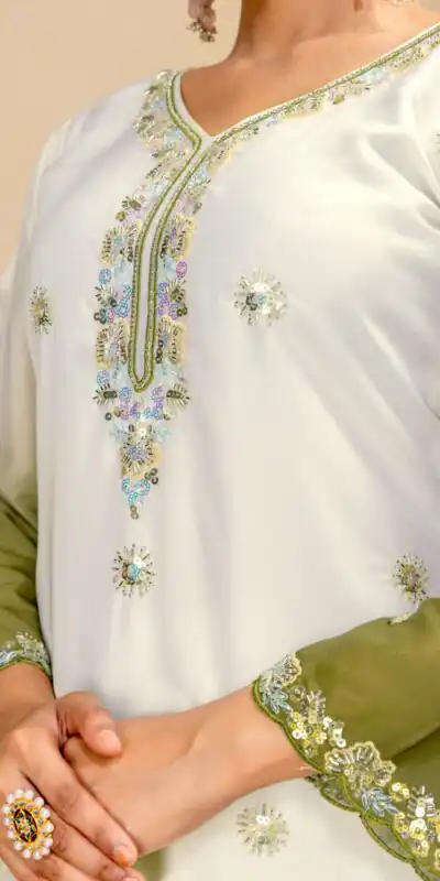 ST 1198 Mehandi in Star Georgette Embroidery Work Salwar Suit . Introductory Price ₹2399. Delivery 4-6 Working Days. Shop now. | Casual Suits, Jump Suits, Creative suits, Designer Suits, Palazzo Suits, Party Wear Suits, Patiala Suits, Salwar suit, Straight Suits