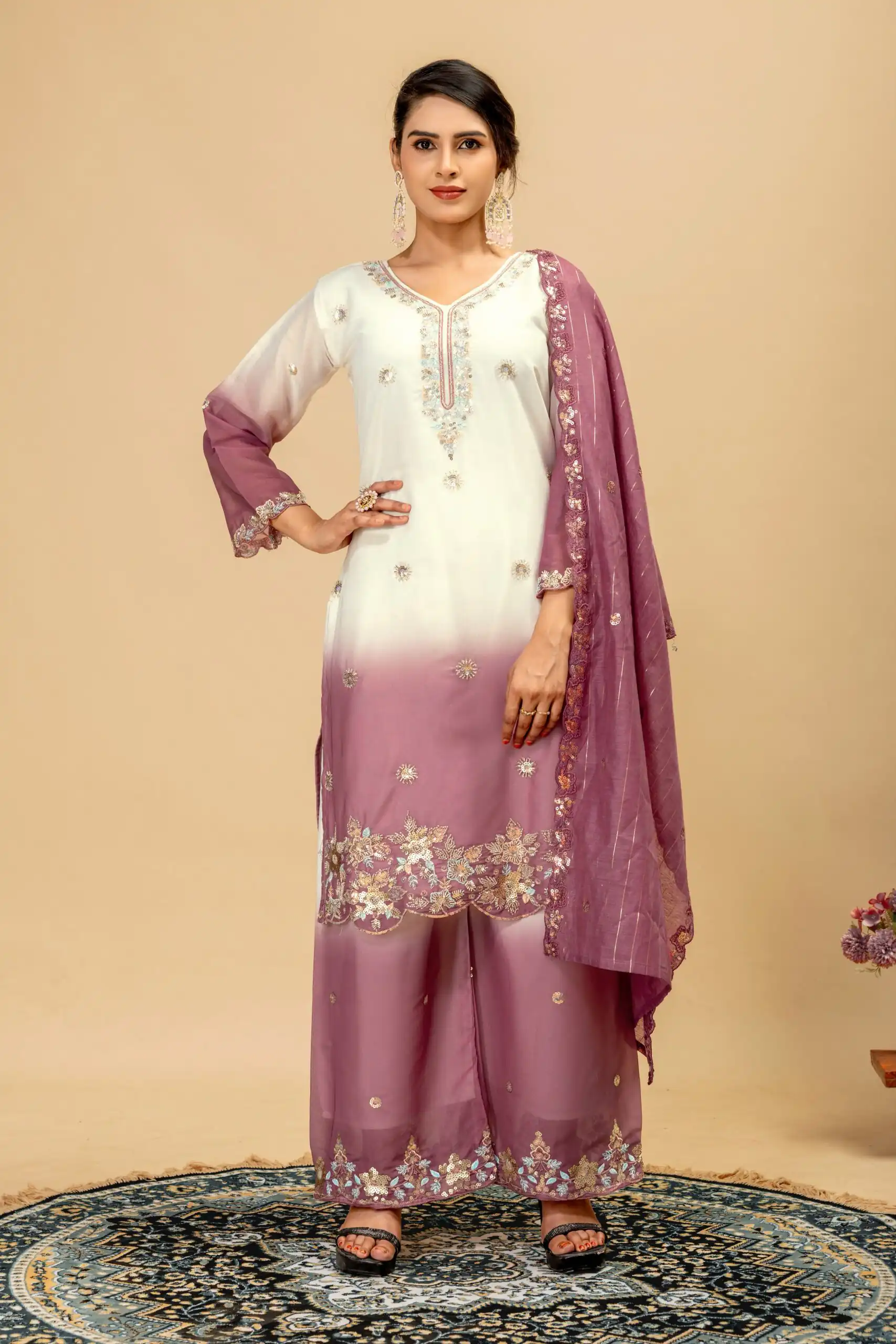 ST 1198 Onion  in Star Georgette Embroidery Work Salwar Suit . Introductory Price ₹2399. Delivery 4-6 Working Days. Shop now. | Casual Suits, Jump Suits, Creative suits, Designer Suits, Palazzo Suits, Party Wear Suits, Patiala Suits, Salwar suit, Straight Suits