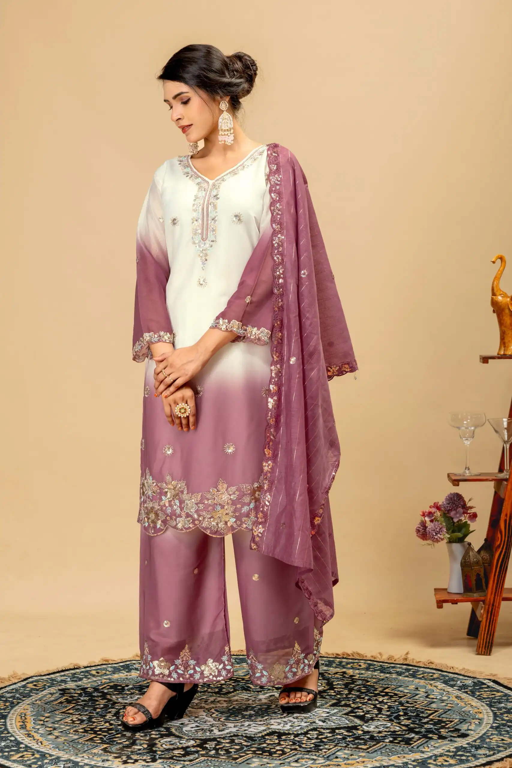 ST 1198 Onion  in Star Georgette Embroidery Work Salwar Suit . Introductory Price ₹2399. Delivery 4-6 Working Days. Shop now. | Casual Suits, Jump Suits, Creative suits, Designer Suits, Palazzo Suits, Party Wear Suits, Patiala Suits, Salwar suit, Straight Suits