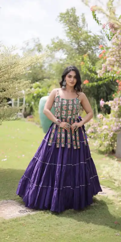 KA 5075 Purple Kora Cotton Lehenga Choli erfect for Wedding, Party, Haldi, Traditional Day, Makar Sankranti – . Special Price ₹2899. Delivery 4-6 Working | Bollywood Lehenga, Creative Lehenga, Designer Lehenga, Embroidered Lehenga, Lehenga, Party Wear Lehenga