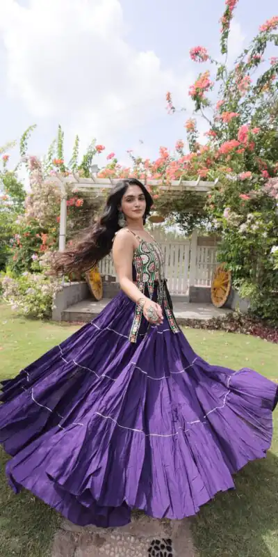 KA 5075 Purple Kora Cotton Lehenga Choli erfect for Wedding, Party, Haldi, Traditional Day, Makar Sankranti – . Special Price ₹2899. Delivery 4-6 Working | Bollywood Lehenga, Creative Lehenga, Designer Lehenga, Embroidered Lehenga, Lehenga, Party Wear Lehenga