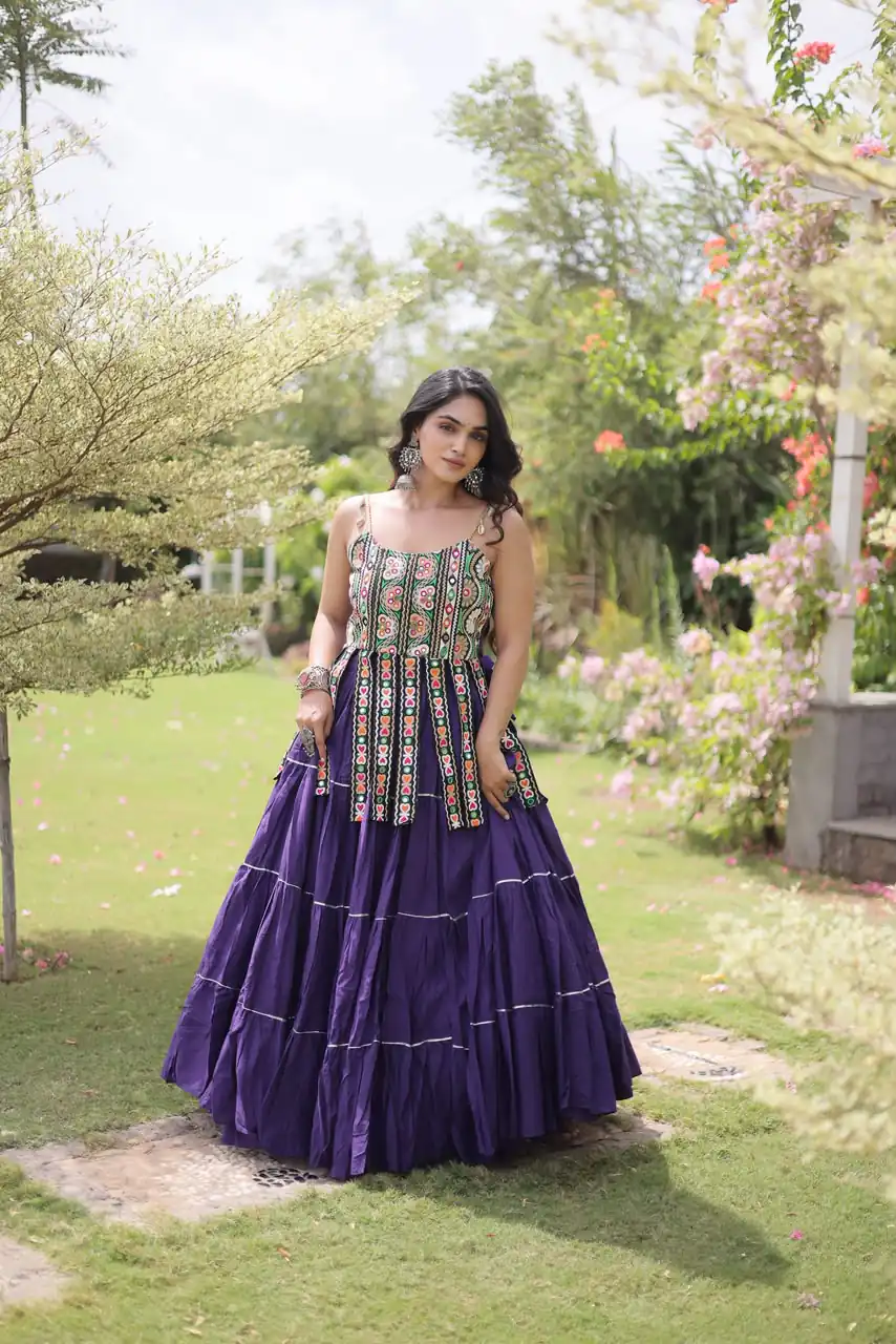 KA 5075 Purple Kora Cotton Lehenga Choli erfect for Wedding, Party, Haldi, Traditional Day, Makar Sankranti – . Special Price ₹2899. Delivery 4-6 Working | Bollywood Lehenga, Creative Lehenga, Designer Lehenga, Embroidered Lehenga, Lehenga, Party Wear Lehenga