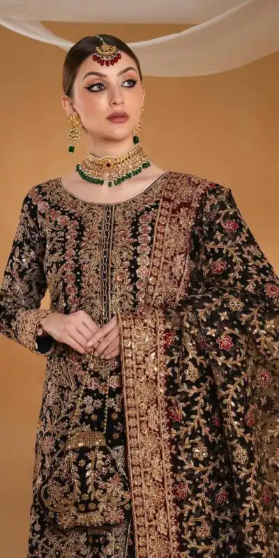 KF 1666 Black Faux Georgette Salwar Suit with Mirror Work & Embroidery Work. Get it for ₹2999. Delivery 4-6 Working Days. Shop now. | Casual Suits, Jump Suits, Creative suits, Designer Suits, Palazzo Suits, Party Wear Suits, Patiala Suits, Salwar suit, Straight Suits