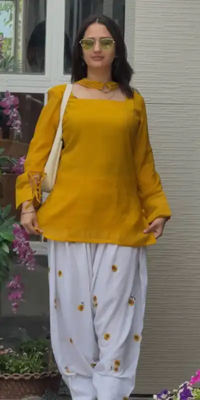 NF 1295 Mustered Roman Cotton Salwar Suit with Embroidery Work. Introductory Price ₹2049. Delivery 4-6 Working Days. Shop now. | Casual Suits, Jump Suits, Creative suits, Designer Suits, Palazzo Suits, Party Wear Suits, Patiala Suits, Salwar suit, Straight Suits