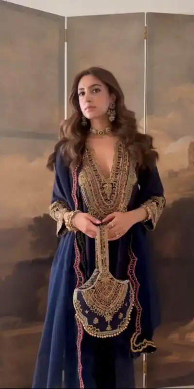 SR 1722 Navy Blue Roman Silk Salwar Suit with Sequins Work & Embroidery Work. Available at ₹2349 only. Delivery 4-6 Working Days. Shop now. | Casual Suits, Jump Suits, Creative suits, Designer Suits, Palazzo Suits, Party Wear Suits, Patiala Suits, Salwar suit, Straight Suits