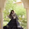 KA 5081 Black| Faux Georgette Lehenga Choli with Embroidery Work & Lace Work. Special Price ₹3099. Delivery 4-6 Working Days. Shop now. | Bollywood Lehenga, Creative Lehenga, Designer Lehenga, Embroidered Lehenga, Lehenga, Party Wear Lehenga