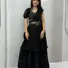 Ram 193 Black | Faux Georgette Lehenga Choli with Embroidery Work & Lace Work. Special Price ₹2149. Delivery 4-6 Working Days. Shop now. | Bollywood Lehenga, Creative Lehenga, Designer Lehenga, Embroidered Lehenga, Lehenga, Party Wear Lehenga