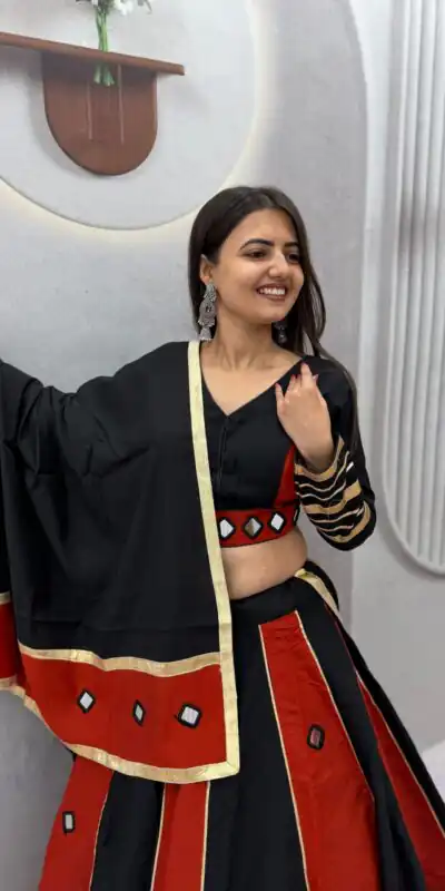 PC 599 Black Roman Silk Lehenga Choli Perfect for Wedding, Party, Eid, Reception, Durga Puja – Available at ₹2899 only. Delivery 4-6 Working Days. Shop now. | Bollywood Lehenga, Creative Lehenga, Designer Lehenga, Embroidered Lehenga, Lehenga, Party Wear Lehenga