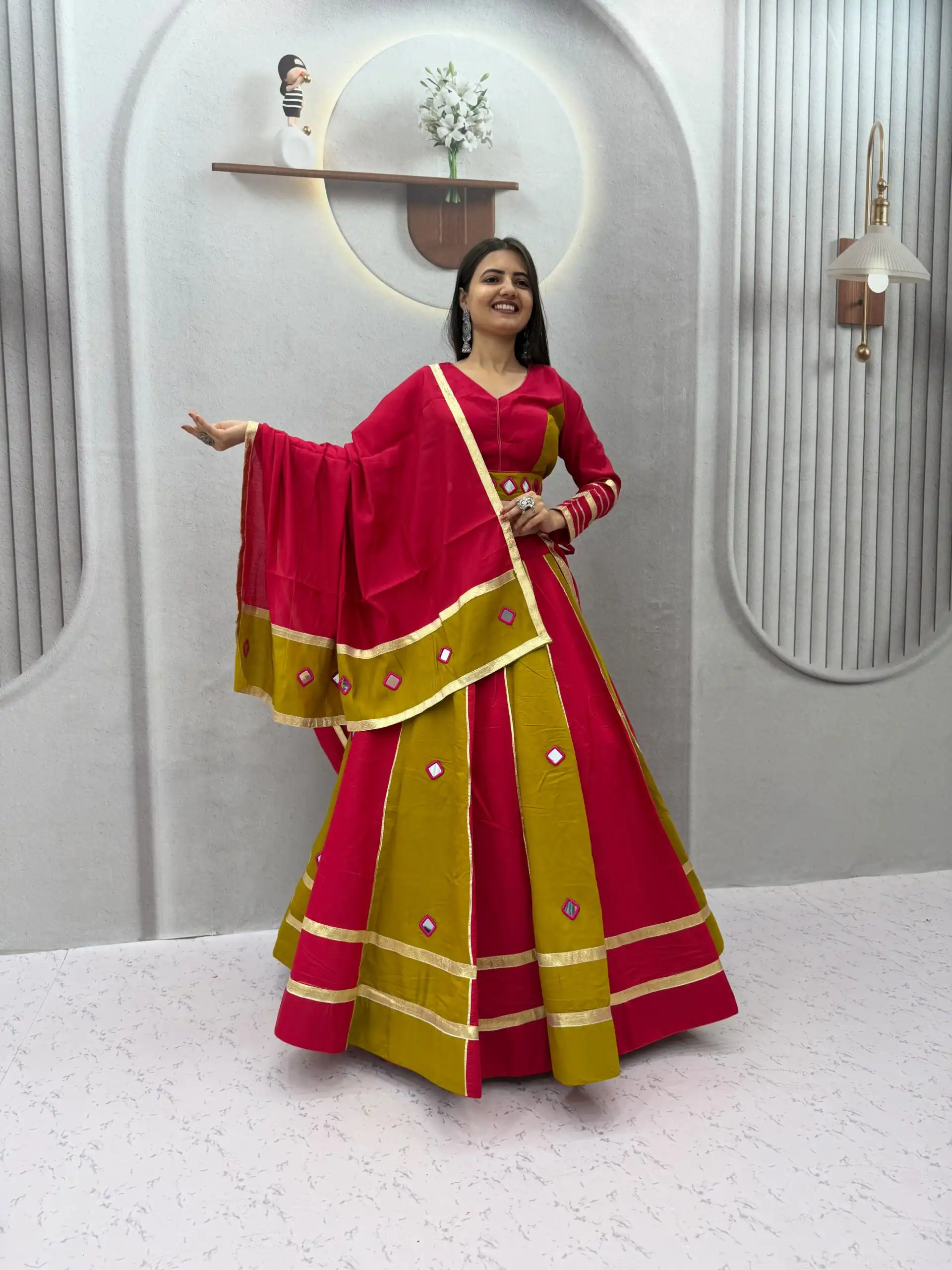 PC 599 Mustered Roman Silk Lehenga Choli Perfect for Wedding, Party, Eid, Reception, Durga Puja Available at ₹2899 only. Delivery 4-6 Working Days. Shop now. | Bollywood Lehenga, Creative Lehenga, Designer Lehenga, Embroidered Lehenga, Lehenga, Party Wear Lehenga