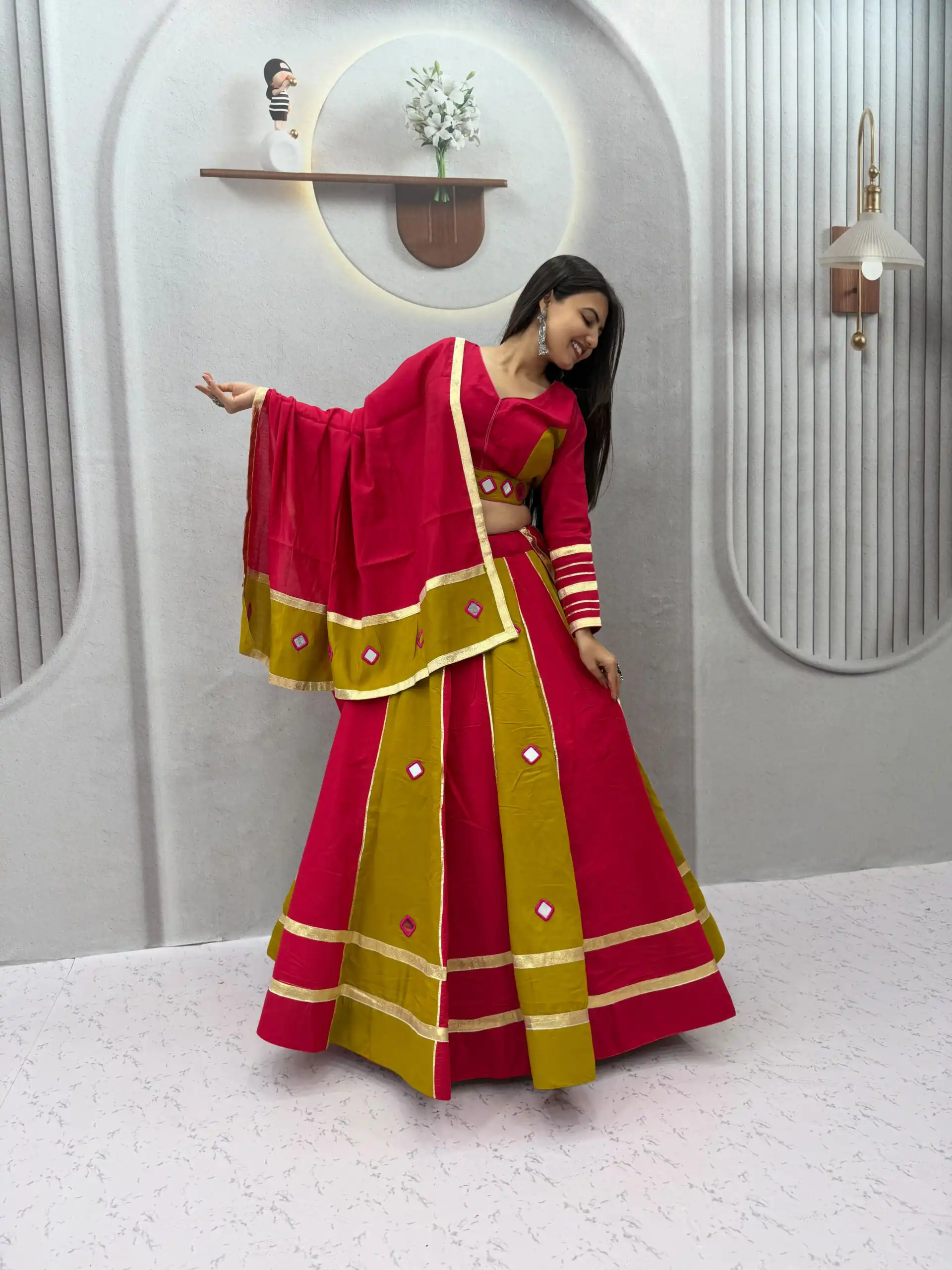 PC 599 Mustered Roman Silk Lehenga Choli Perfect for Wedding, Party, Eid, Reception, Durga Puja Available at ₹2899 only. Delivery 4-6 Working Days. Shop now. | Bollywood Lehenga, Creative Lehenga, Designer Lehenga, Embroidered Lehenga, Lehenga, Party Wear Lehenga