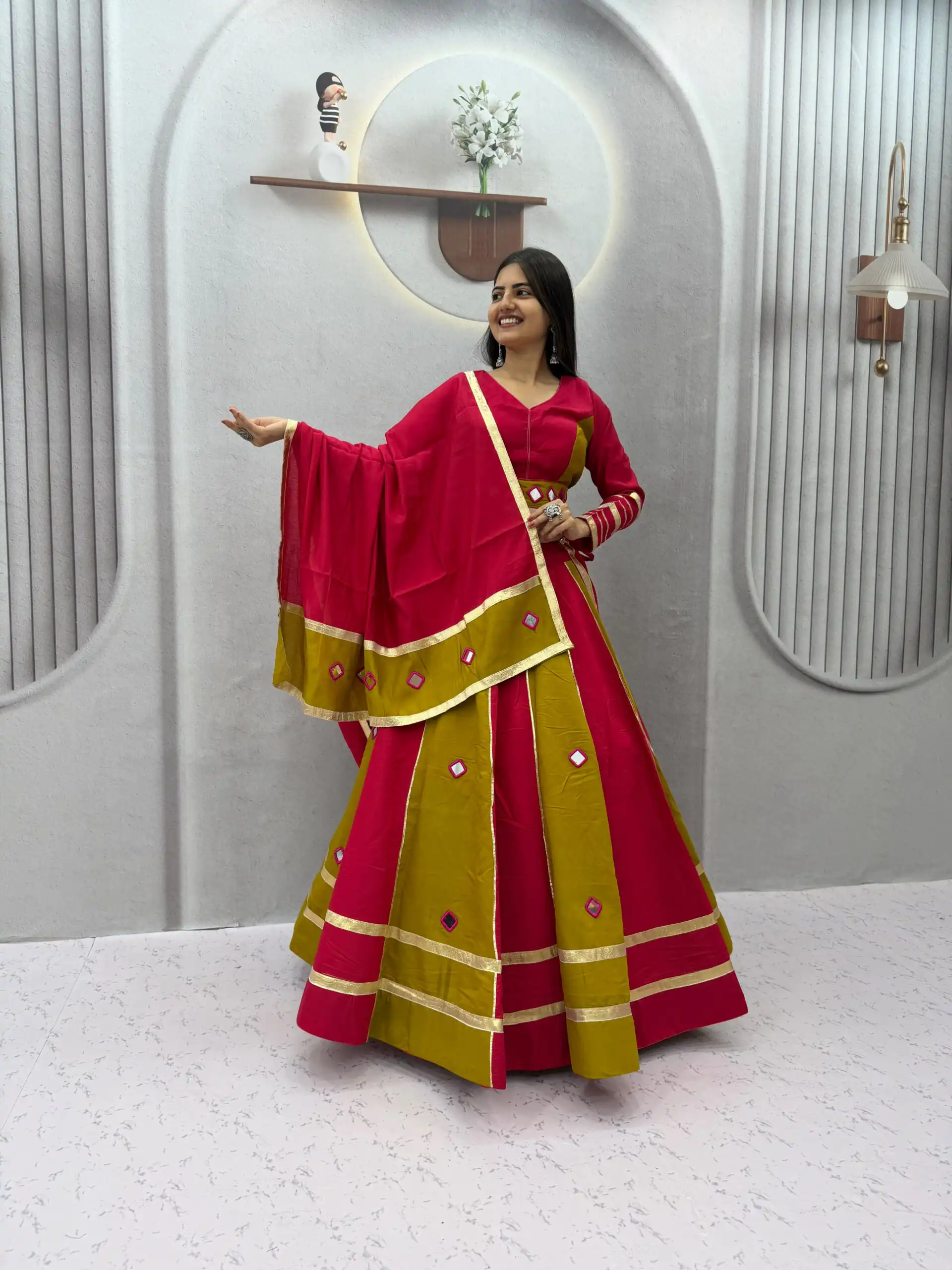 PC 599 Mustered Roman Silk Lehenga Choli Perfect for Wedding, Party, Eid, Reception, Durga Puja Available at ₹2899 only. Delivery 4-6 Working Days. Shop now. | Bollywood Lehenga, Creative Lehenga, Designer Lehenga, Embroidered Lehenga, Lehenga, Party Wear Lehenga
