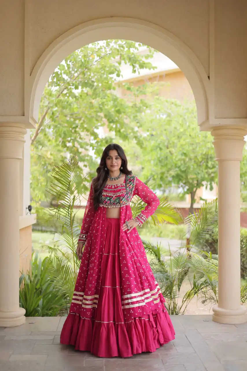 KA 5081 Pink| Faux Georgette Lehenga Choli with Embroidery Work & Lace Work. Special Price ₹3099. Delivery 4-6 Working Days. Shop now. | Bollywood Lehenga, Creative Lehenga, Designer Lehenga, Embroidered Lehenga, Lehenga, Party Wear Lehenga