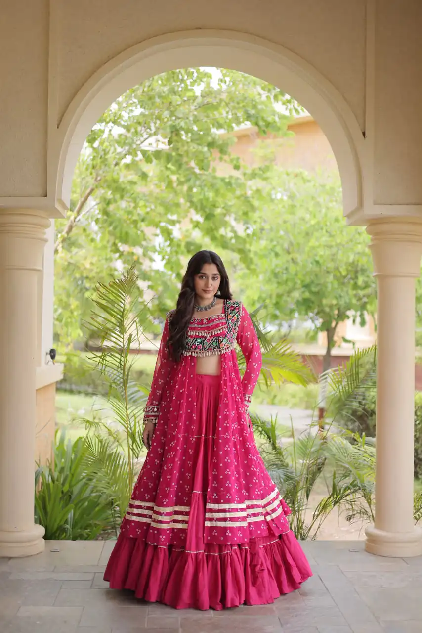 KA 5081 Pink| Faux Georgette Lehenga Choli with Embroidery Work & Lace Work. Special Price ₹3099. Delivery 4-6 Working Days. Shop now. | Bollywood Lehenga, Creative Lehenga, Designer Lehenga, Embroidered Lehenga, Lehenga, Party Wear Lehenga