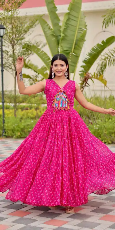 Ram 128 Pink| Faux Georgette Thread Work Gown Embroidery Work & Lace Work. Special Price ₹1749. Delivery 4-6 Working Days. Shop now. | Bollywood Gowns, Creative Gowns, Designer Gowns, Embroidered Gowns, Gowns, Party Wear Gowns