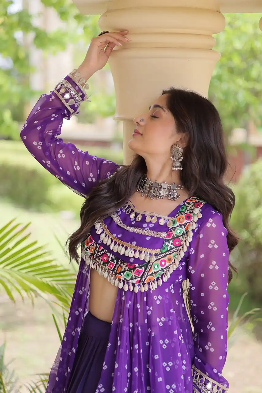 KA 5081 Purple| Faux Georgette Lehenga Choli with Embroidery Work & Lace Work. Special Price ₹3099. Delivery 4-6 Working Days. Shop now. | Bollywood Lehenga, Creative Lehenga, Designer Lehenga, Embroidered Lehenga, Lehenga, Party Wear Lehenga