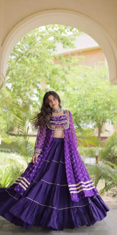 KA 5081 Purple| Faux Georgette Lehenga Choli with Embroidery Work & Lace Work. Special Price ₹3099. Delivery 4-6 Working Days. Shop now. | Bollywood Lehenga, Creative Lehenga, Designer Lehenga, Embroidered Lehenga, Lehenga, Party Wear Lehenga