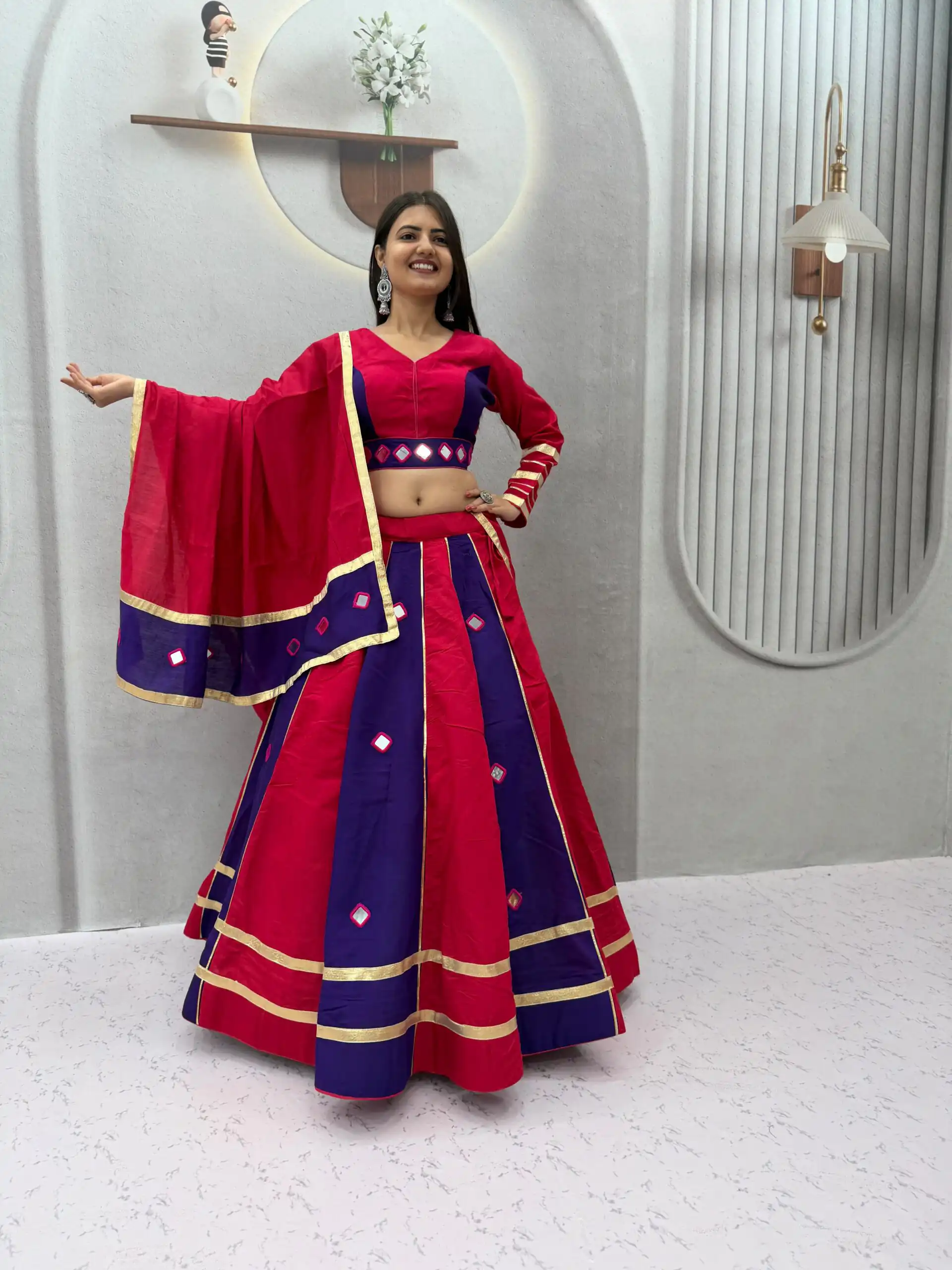PC 599 Red Roman Silk Lehenga Choli Perfect for Wedding, Party, Eid, Reception, Durga Puja – . Available at ₹2899 only. Delivery 4-6 Working Days. Shop now. | Bollywood Lehenga, Creative Lehenga, Designer Lehenga, Embroidered Lehenga, Lehenga, Party Wear Lehenga