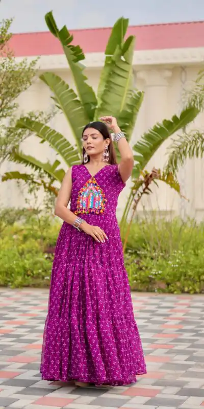 Ram 128 Wine| Faux Georgette Thread Work Gown Embroidery Work & Lace Work. Special Price ₹1749. Delivery 4-6 Working Days. Shop now. | Bollywood Gowns, Creative Gowns, Designer Gowns, Embroidered Gowns, Gowns, Party Wear Gowns