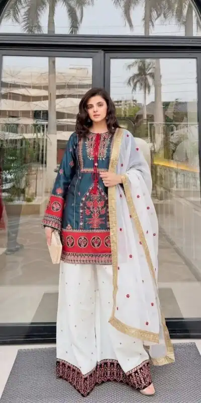 SKF 1731 Blue Color Natural Crep Salwar Suit with Embroidery Work. Wedding, Party, Festive, Best Price ₹2149. Delivery 4-6 Working Days. Shop now. | Casual Suits, Jump Suits, Creative suits, Designer Suits, Palazzo Suits, Party Wear Suits, Patiala Suits, Salwar suit, Straight Suits