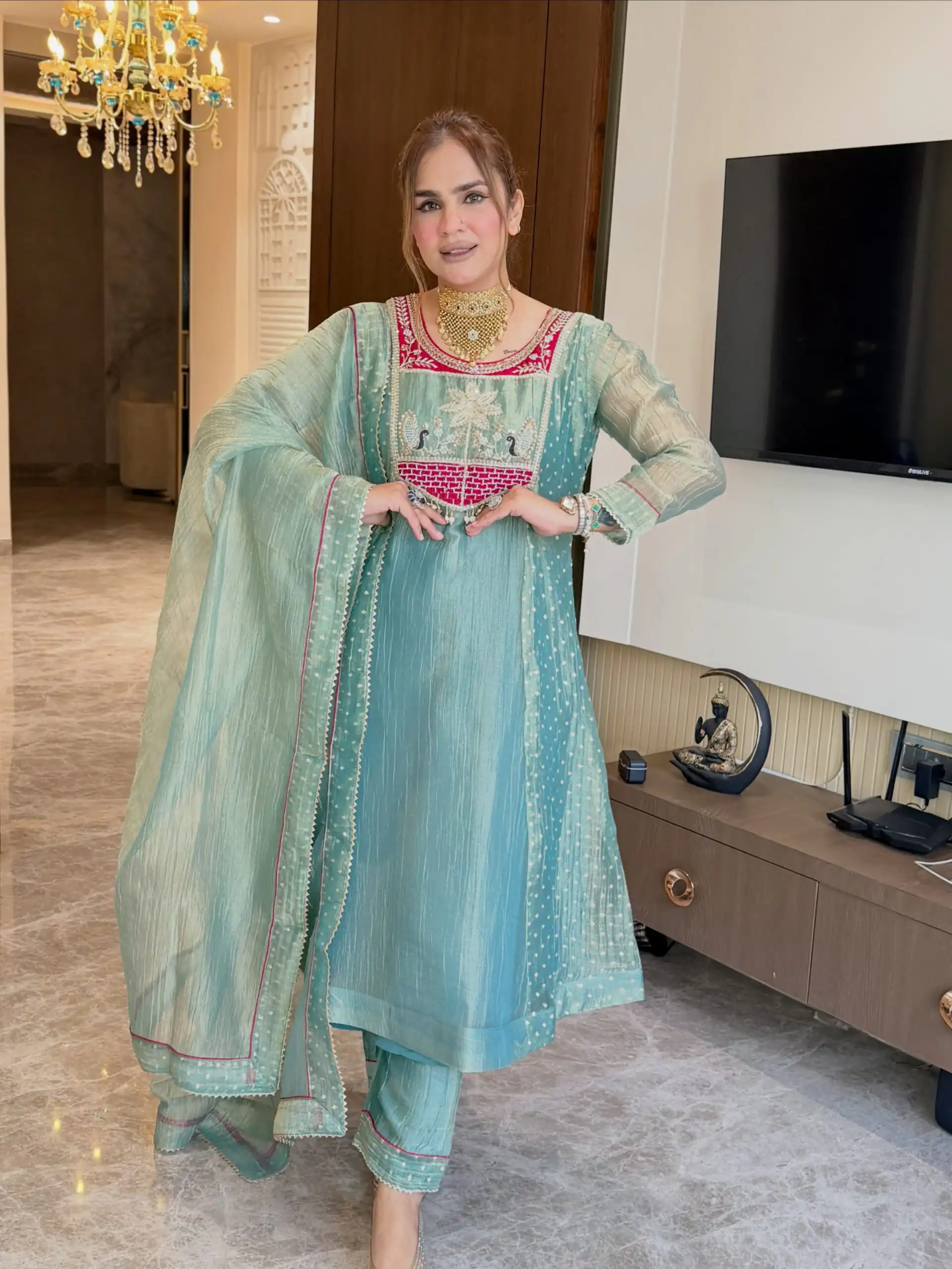 WW 1281 Blue in Salsa Silk Embroidery Work & Sequins Work Salwar Suit . Get it for ₹2899. Delivery 4-6 Working Days. Shop now. | Casual Suits, Jump Suits, Creative suits, Designer Suits, Palazzo Suits, Party Wear Suits, Patiala Suits, Salwar suit, Straight Suits