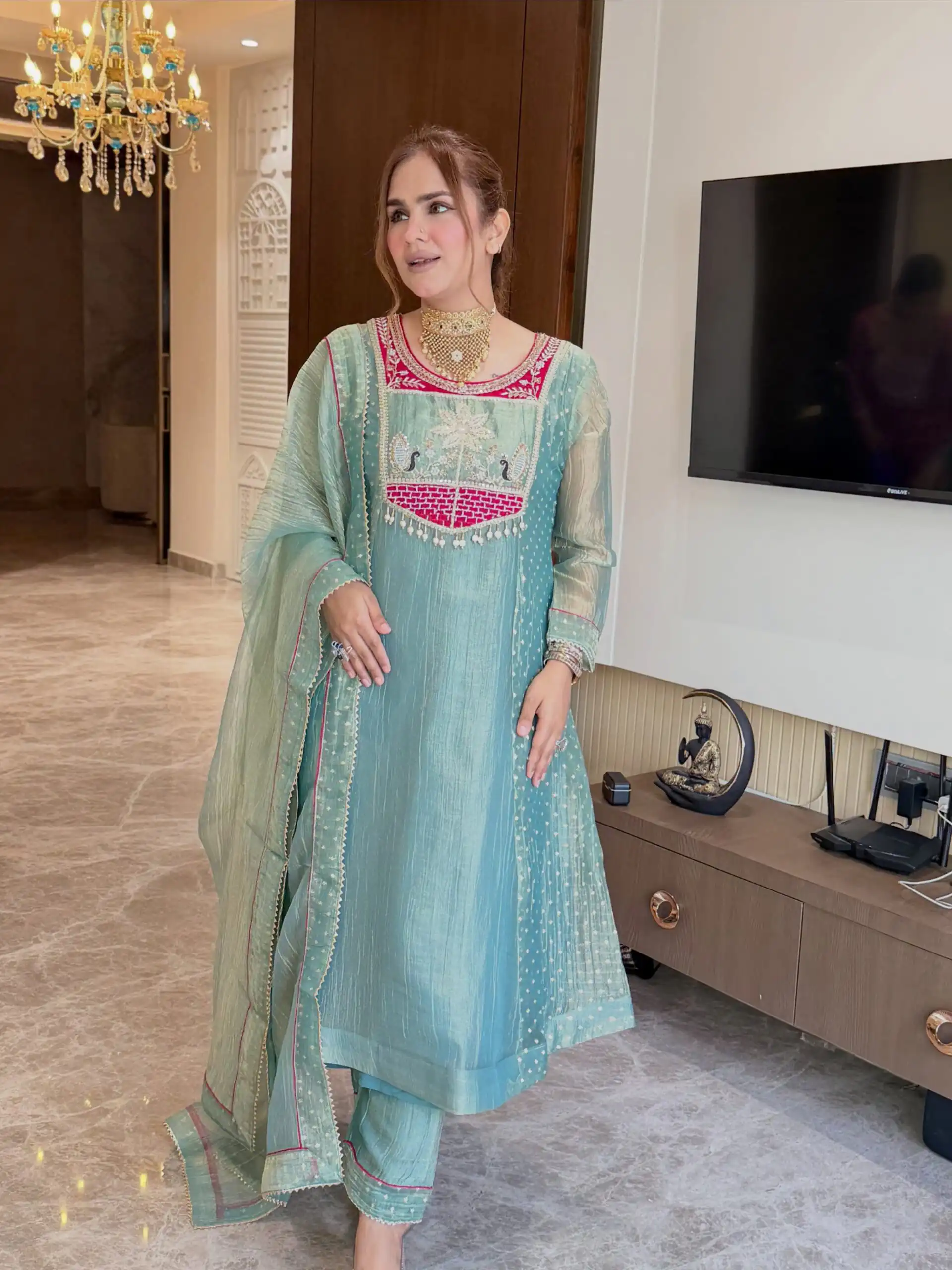 WW 1281 Blue in Salsa Silk Embroidery Work & Sequins Work Salwar Suit . Get it for ₹2899. Delivery 4-6 Working Days. Shop now. | Casual Suits, Jump Suits, Creative suits, Designer Suits, Palazzo Suits, Party Wear Suits, Patiala Suits, Salwar suit, Straight Suits