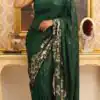 DF 3459 Green in Faux Georgette Zari Work & Embroidery Work Saree. Special Price ₹1899. Delivery 4-6 Working Days. Shop now. | Creative Sarees, Bollywood Sarees, Designer Sarees, Embroidered Sarees, Ethnic Saree, Modern Digital sarees, Party Wear Sarees, Sarees