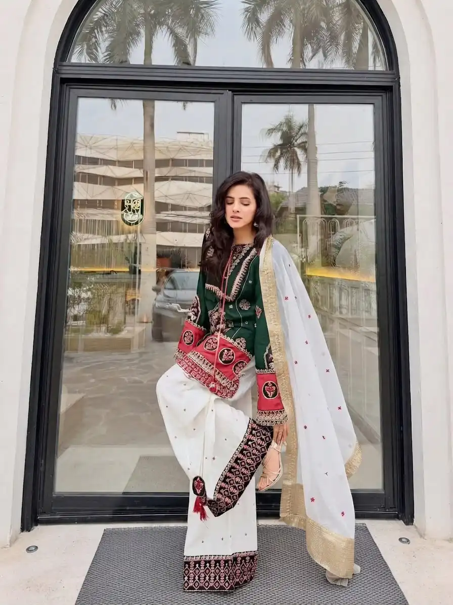 SKF 1731 Green Color Natural Crep Salwar Suit with Embroidery Work. Wedding, Party, Festive, Best Price ₹2149. Delivery 4-6 Working Days. Shop now. | Casual Suits, Jump Suits, Creative suits, Designer Suits, Palazzo Suits, Party Wear Suits, Patiala Suits, Salwar suit, Straight Suits