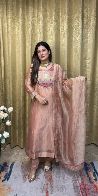 WW 1281 Peach in Salsa Silk Embroidery Work & Sequins Work Salwar Suit . Get it for ₹2899. Delivery 4-6 Working Days. Shop now. | Casual Suits, Jump Suits, Creative suits, Designer Suits, Palazzo Suits, Party Wear Suits, Patiala Suits, Salwar suit, Straight Suits