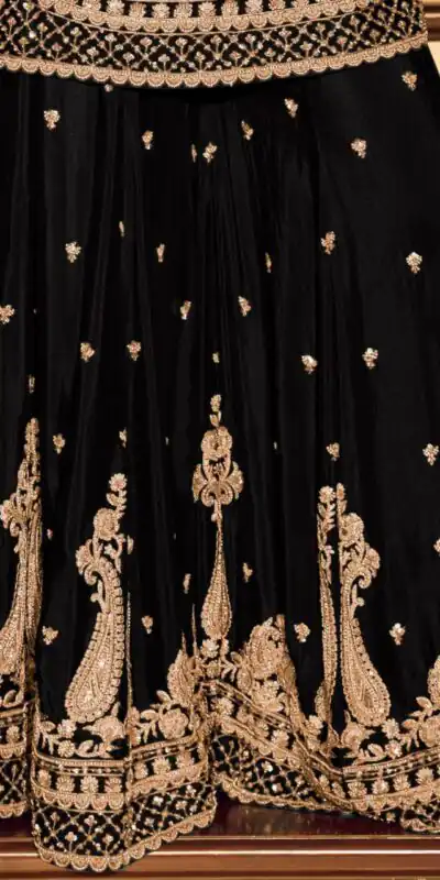ZB 5067 Black Chinon Silk Salwar Suit Perfect for Wedding, Party, Ganesh Chaturthi, Baby Shower, Makar Sankranti – . Affordable Price ₹2399. /- | Casual Suits, Jump Suits, Creative suits, Designer Suits, Palazzo Suits, Party Wear Suits, Patiala Suits, Salwar suit, Straight Suits