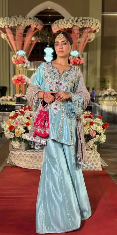 DB 003 Blue in Color Natural Crepe Embroidery Work Salwar Suit . Affordable Price ₹2299. Delivery 4-6 Working Days. Shop now. | Casual Suits, Jump Suits, Creative suits, Designer Suits, Palazzo Suits, Party Wear Suits, Patiala Suits, Salwar suit, Straight Suits