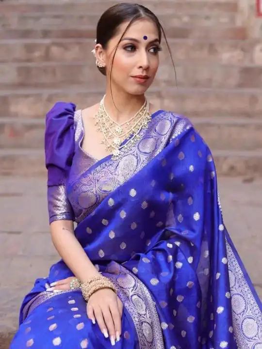 KP 7000 Blue Soft Lichi Silk Cloth Saree Perfect for Wedding, Party, Family Gatherings, Sangeet, Ethnic Day – . Festive Deal ₹1549. Delivery 4-6 Working | Creative Sarees, Bollywood Sarees, Designer Sarees, Embroidered Sarees, Ethnic Saree, Modern Digital sarees, Party Wear Sarees, Sarees