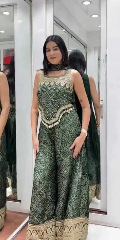 ST 228 Green Colour Digital Print Salwar Suit in Black Faux Georgette. Now at just ₹2099. Delivery 4-6 Working Days. Shop now. | Casual Suits, Jump Suits, Creative suits, Designer Suits, Palazzo Suits, Party Wear Suits, Patiala Suits, Salwar suit, Straight Suits