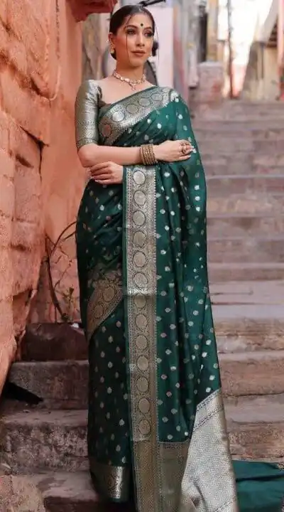 KP 7000 Green Soft Lichi Silk Cloth Saree Perfect for Wedding, Party, Family Gatherings, Sangeet, Ethnic Day – . Festive Deal ₹1549. Delivery 4-6 Working | Creative Sarees, Bollywood Sarees, Designer Sarees, Embroidered Sarees, Ethnic Saree, Modern Digital sarees, Party Wear Sarees, Sarees