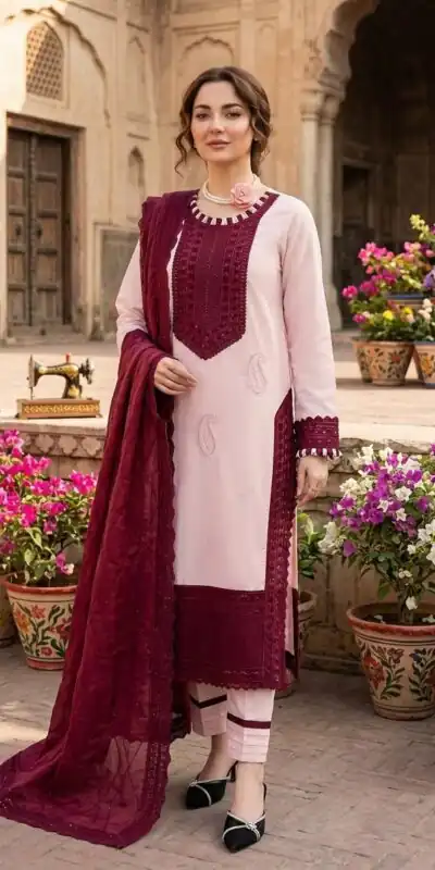 KD 1593 Maroon in Color Natural Crepe Embroidery Work Salwar Suit . Affordable Price ₹2399. Delivery 4-6 Working Days. Shop now. | Casual Suits, Jump Suits, Creative suits, Designer Suits, Palazzo Suits, Party Wear Suits, Patiala Suits, Salwar suit, Straight Suits